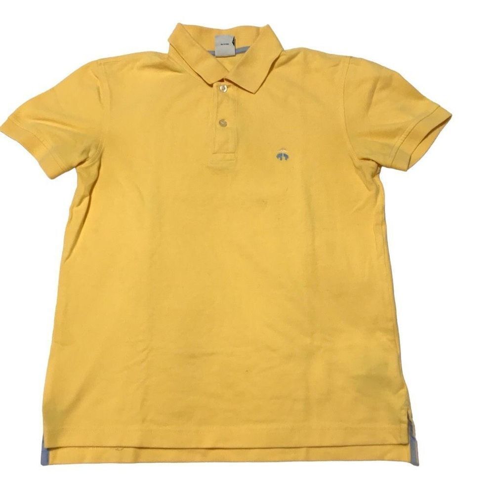 Brooks Brothers gold color polo for kids size S. A386